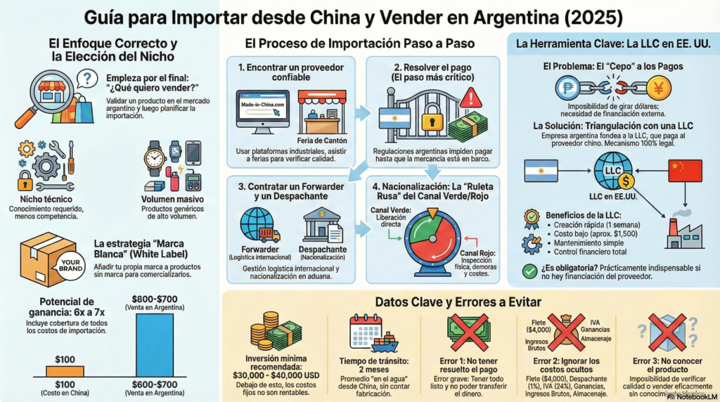 guia para importar de china a argentina