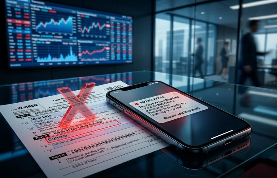 errores comunes formulario w-8 ben